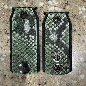 Leather Green Snakeskin Apple Watch band.